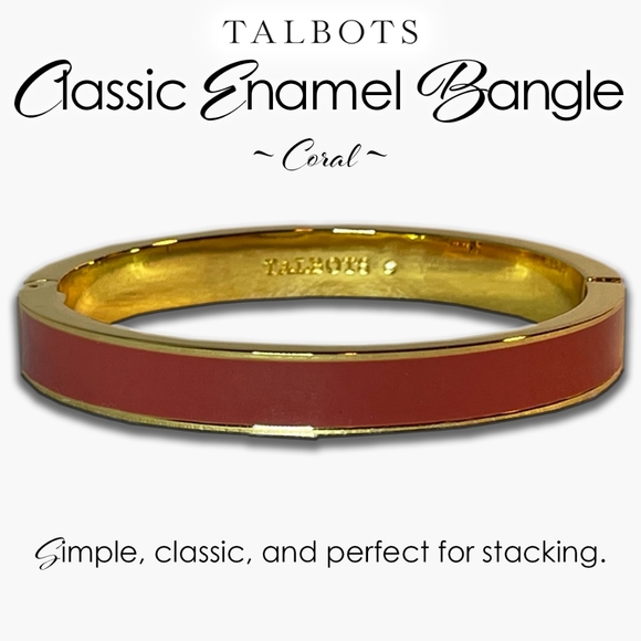 Classic Enamel Bangle
Coral